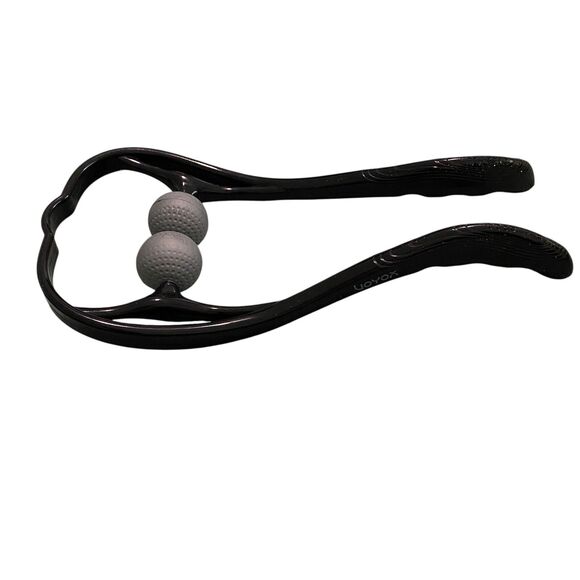 Voyox Handheld Neck Massager Dual Trigger Point Deep Tissue Silicone Tool New - Picture 4 of 5